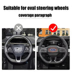 ABS Car Steering Wheel Logo Emblem Stickers For Ford ST Line Focus Mondeo Fiesta Kuga MK2 MK3 MK4 Mustang Auto Badge Accessories