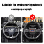 ABS Car Steering Wheel Logo Emblem Stickers For Ford ST Line Focus Mondeo Fiesta Kuga MK2 MK3 MK4 Mustang Auto Badge Accessories