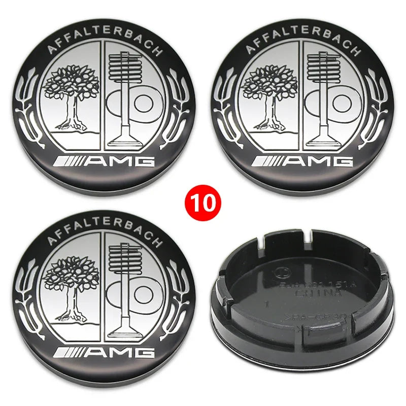 4pcs 56mm 75mm Car Wheel Center Hub Caps Cover Auto Accessories Mercedes Benz Amg C180 C200 C260 W108 W124 W126 W140 W168 W176