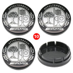 4pcs 56mm 75mm Car Wheel Center Hub Caps Cover Auto Accessories Mercedes Benz Amg C180 C200 C260 W108 W124 W126 W140 W168 W176