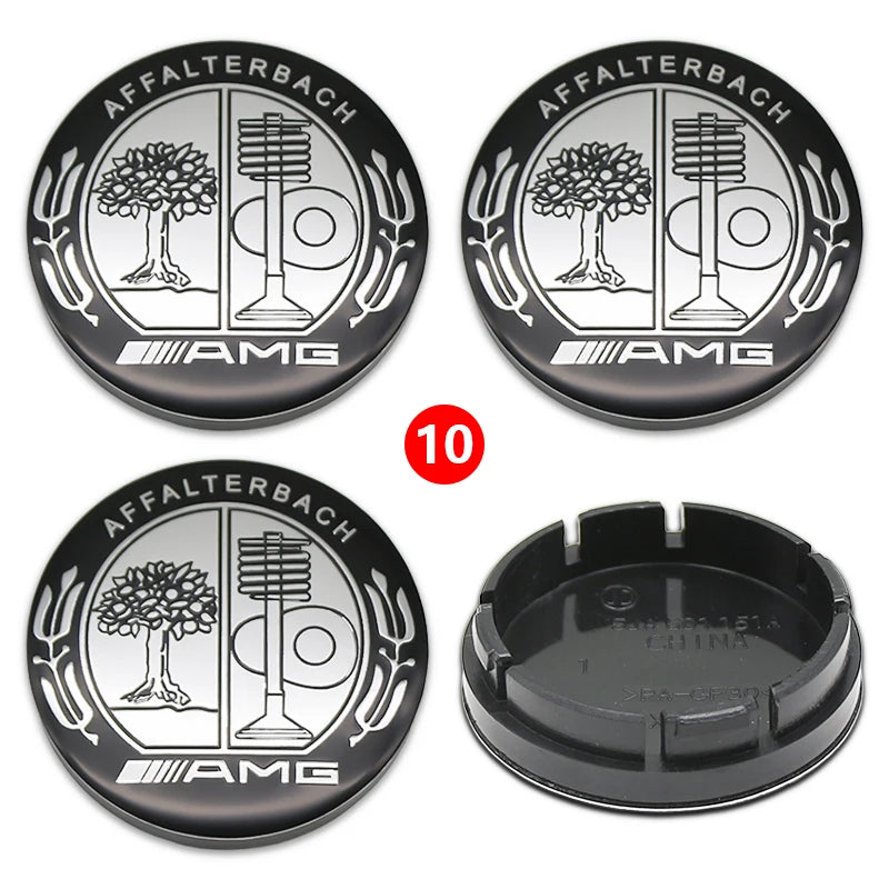 4pcs 56mm 75mm Car Wheel Center Hub Caps Cover Auto Accessories Mercedes Benz Amg C180 C200 C260 W108 W124 W126 W140 W168 W176