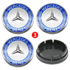 4pcs 56mm 75mm Car Wheel Center Hub Caps Cover Auto Accessories Mercedes Benz Amg C180 C200 C260 W108 W124 W126 W140 W168 W176