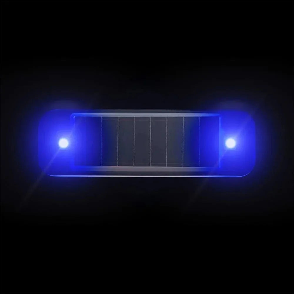 Mini luz LED de advertencia de energía Solar para coche, alarma simulada de seguridad nocturna, lámpara de precaución antirrobo inalámbrica, lámpara de alarma simulada intermitente