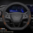 For Chevrolet Cruze Bolt Aveo Spark Onix capti Cavalier Carbon fiber Suede Microfiber Car Steering Wheel Cover Auto Accessories