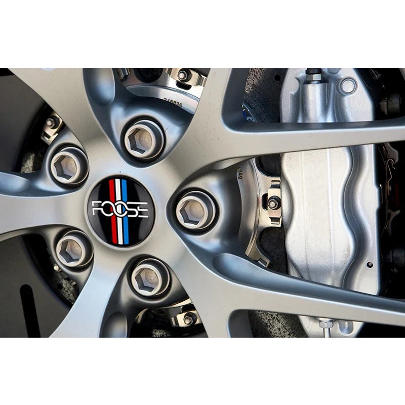 Ford Mustang ST Foose Accessorie 56MM Emblem Car Wheel Center Cap Sticker Decoration for Edge Fusion Shelby Explorer F150 Focus