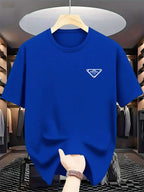 The latest 100% classic printed loose-fitting short-sleeved shirt is a high-quality top suitable for both men and women.