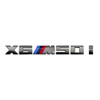 7.3cm for M logo new gray ABS letter sticker trunk badge For BMW X3 M40D 40I X4 M40D X5 M50D 50I X6 M50D 50I X7 M50D 50I