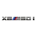 7.3cm for M logo new gray ABS letter sticker trunk badge For BMW X3 M40D 40I X4 M40D X5 M50D 50I X6 M50D 50I X7 M50D 50I