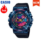 2026 vip Casio GA-2100 men's watch series G-SHOCK small steel cannon series genuine black gold waterproof sports couple watch