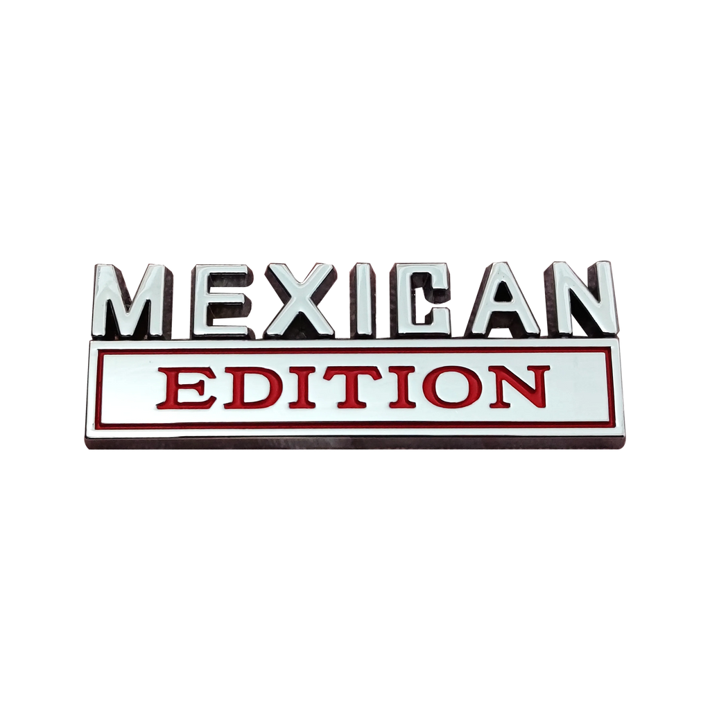 Mexican Edition Metal Car Emblems - Ideal for Hood, Trunk, Fenders, Doors of Nissan, GM, VW, Toyota, Chevy