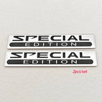 2pcs 3D Aluminum LIMITED/SPECIAL EDITION Emblem Badge Car Stickers Decal For Audi Honda Opel Toyota Mercedes Mazda Motorcycle