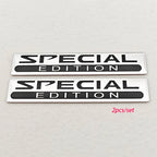 2pcs 3D Aluminum LIMITED/SPECIAL EDITION Emblem Badge Car Stickers Decal For Audi Honda Opel Toyota Mercedes Mazda Motorcycle