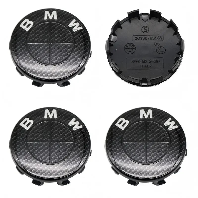 4Pcs 56MM 68MM Car Wheel Center Cap  Hub Covers For BMW M Logo E84 E83  X1 X2 X3 F48 G01 X4 X5 X6 Badge Auto Tuning Accessories