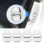 4PCS Car Door Lock Cover Stainless Steel Protection Accessories For Toyota Hilux Scion CHR Rav4 Tacoma Raize Fortuner Prado Voxy