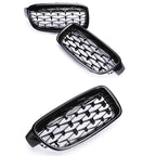 Kidney Front Racing Grille Chrome Black Silver Points Diamond Style Grill For BMW 3 Series F30 F31 2012-2019 320i 328i 330i 340i