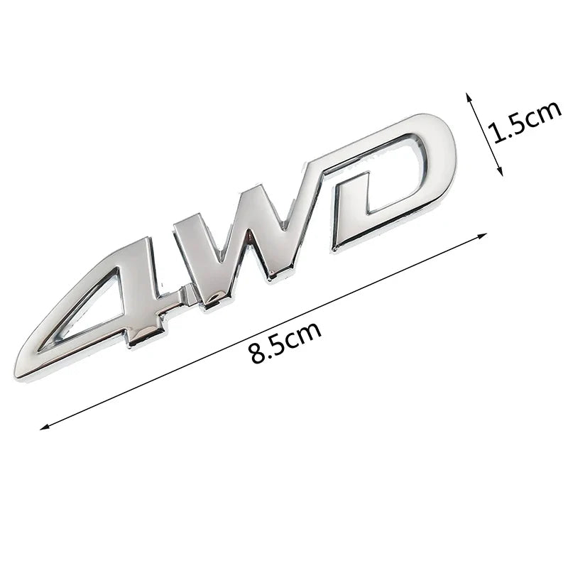 4WD Metal Sticker 3D Chrome Emblem 4X4 Badge Decal Car Styling for Honda CRV Accord Civic Suzuki Grand Vitara Swift SX4 Sticker