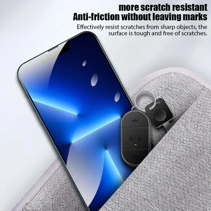 4 Uds vidrio templado mate para iPhone 14 13 12 11 15 Pro Max 7 8 16 Plus Protector de pantalla esmerilado para iPhone 17 PRO X XR XS MAX