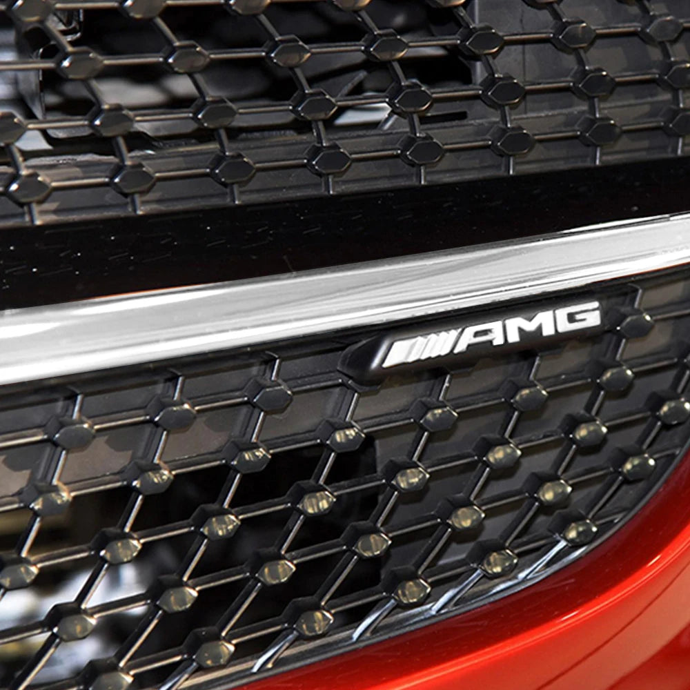 Car Front Grille Emblem Decoration Sticker Auto Styling Accessories For Mercedes Benz AMG W204 W205 B180 W221 W447 Smart CLG GLS