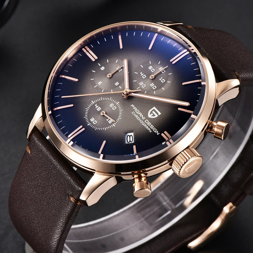 2026 new Pagani design watch VK67 men's quartz watch top leisure sports chronograph stainless steel waterproof men's watch reloj