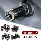 New Car Styling Wheel Tire Valve Stem Caps Cover Auto Parts For Toyota RAV4 Corolla Camry Frontier Supra C-HR Hilux Tacoma Prado
