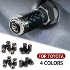 New Car Styling Wheel Tire Valve Stem Caps Cover Auto Parts For Toyota RAV4 Corolla Camry Frontier Supra C-HR Hilux Tacoma Prado