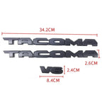 8pcs car logo ABS covering Tacoma V6 SR5 Trunk Car Door Tailgate For Toyota Tacoma covered vehicle label 4X4 limtrd accessories