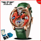 PINDU Design 2025 NEW Men Watch Diamond TourbillionTop Brand Luxury Astronomia Quartz Watch Men sapphire glass waterproof Watch