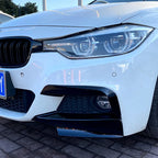 For BMW F30 F31 M Sport 2012-2019 Front Bumper Lip Splitter Canards Spoiler 1Pair Car Fog Lamp Eyebrow Frame Cover Grille
