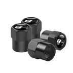 4Pcs Car Wheel Tires  Valve Caps Auto Exterior Accessories For Volkswagen GTI Golf Polo Passat RLine Magotan Jetta Bora Beetle R