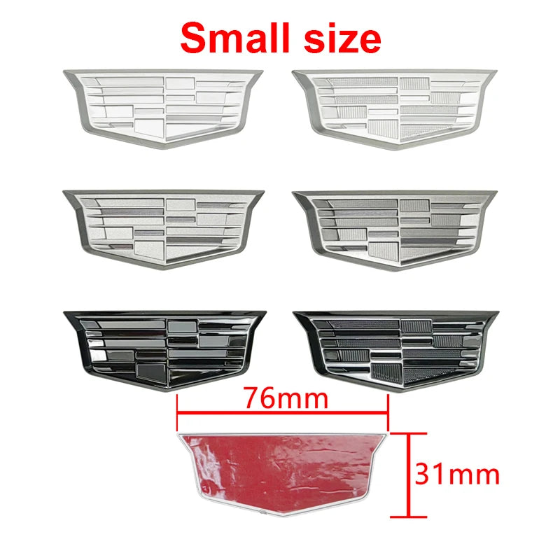 3D ABS Car Fender Side Emblem Sticker for Cadillac ESCALADE ATS BLS CT4 CT6 SRX STS XT4 XT5 SLR XT6 XTS Rear Trunk Badge Decals