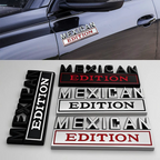 Mexican Edition Metal Car Emblems - Ideal for Hood, Trunk, Fenders, Doors of Nissan, GM, VW, Toyota, Chevy