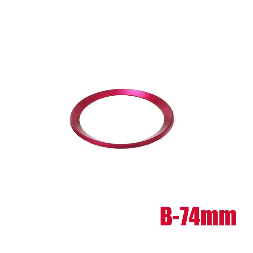 Creative Chrome Aluminum Car Front Rear Logo Surrounding Ring Stylish for BMW 82mm 74mm Emblem Hood Car Decoration Accessories