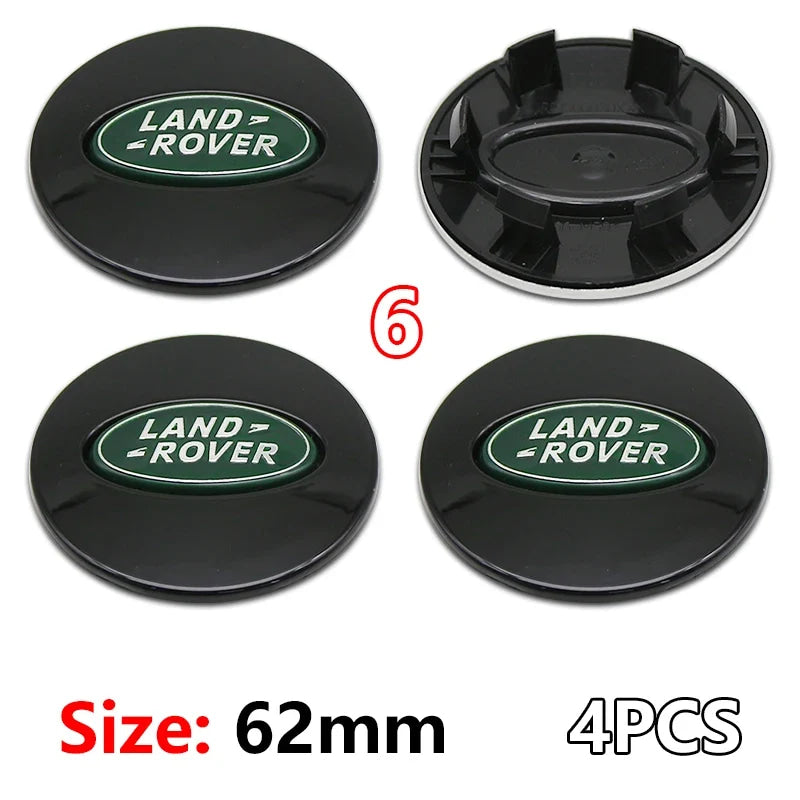 4Pcs 62mm Premium ABS Car Wheel Center Hub Caps Emblem Badge For Range Rover L322 L405 Evoque Discovery Velar SVR Accessories