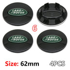 4Pcs 62mm Premium ABS Car Wheel Center Hub Caps Emblem Badge For Range Rover L322 L405 Evoque Discovery Velar SVR Accessories