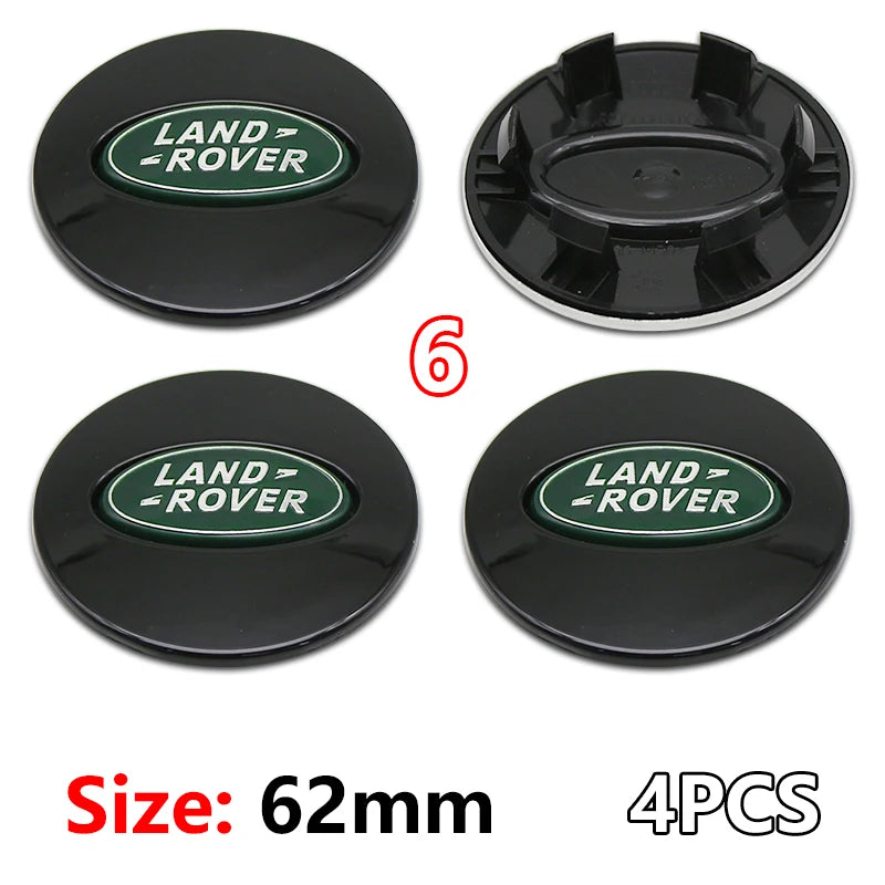4Pcs 62mm Premium ABS Car Wheel Center Hub Caps Emblem Badge For Range Rover L322 L405 Evoque Discovery Velar SVR Accessories