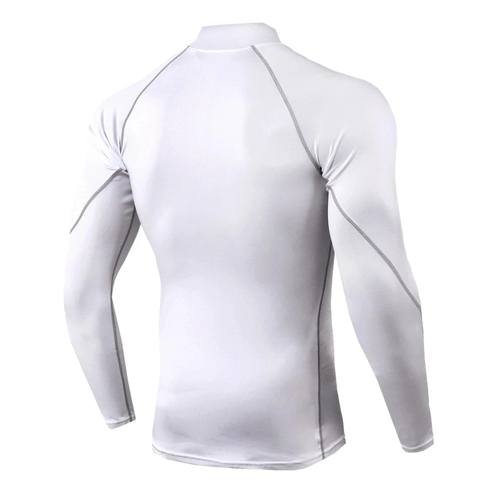 Camiseta deportiva de culturismo para hombre, camiseta para correr de secado rápido, Top de compresión de manga larga, camiseta de gimnasio para hombre, camiseta ajustada para Fitness Rashgard