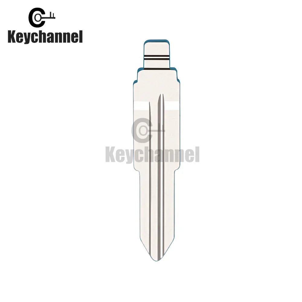 Keychannel 10pcs #137 HYN10 Metal Blank Flip Blade KD VVDI Remote Key SSY3 Blade For Ssangyong S170 Uncut Car Key Replace Blade