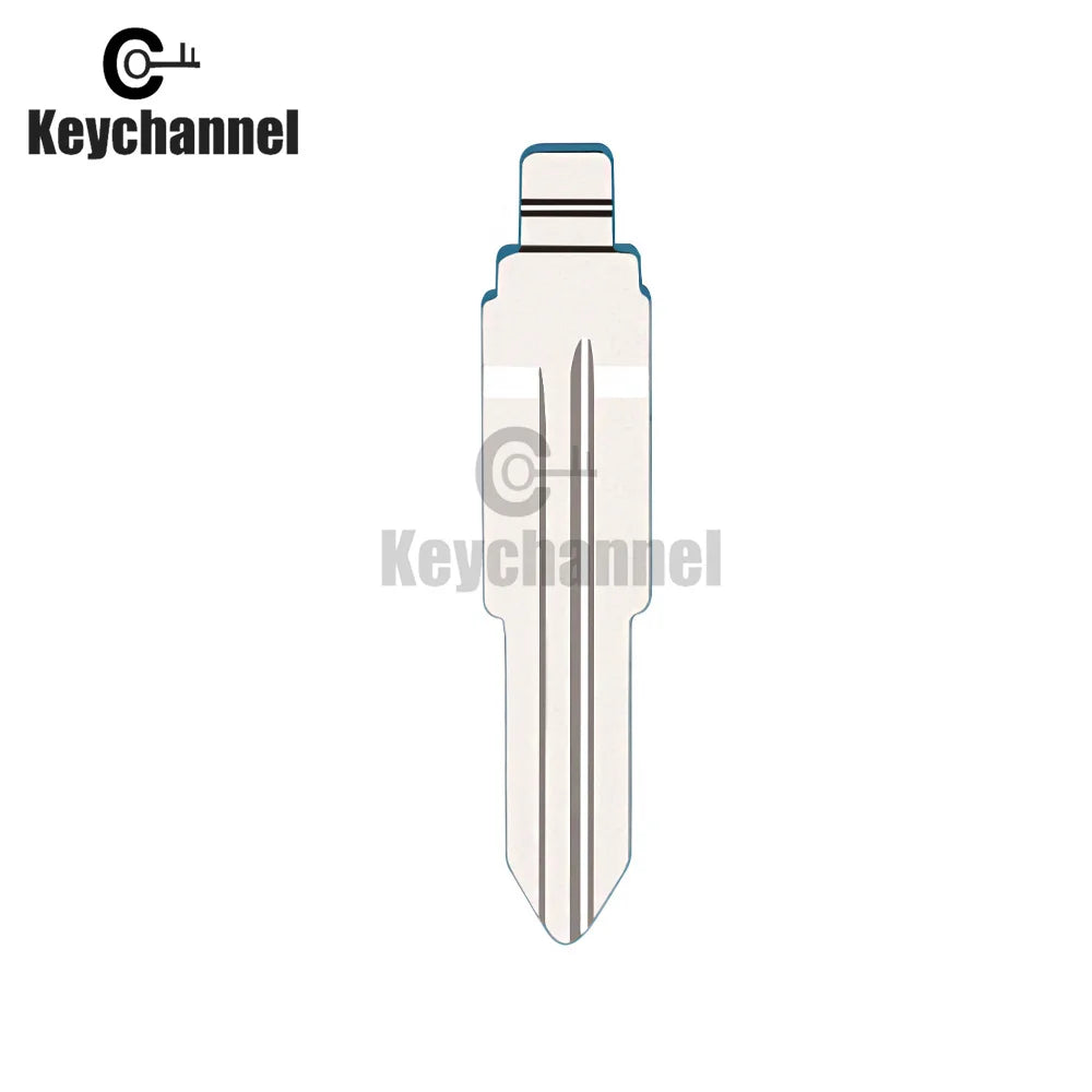 Keychannel 10pcs #137 HYN10 Metal Blank Flip Blade KD VVDI Remote Key SSY3 Blade For Ssangyong S170 Uncut Car Key Replace Blade