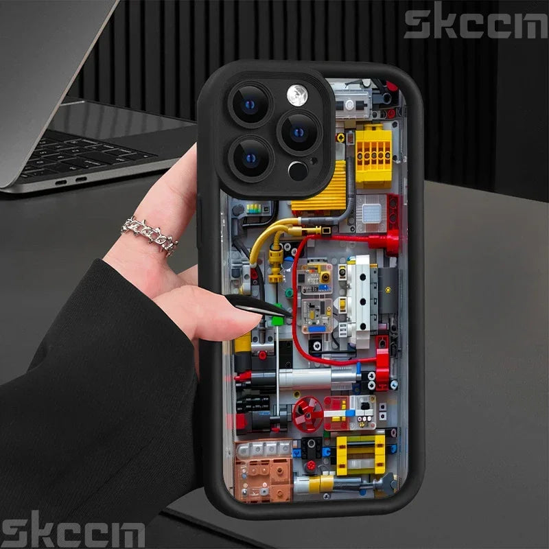 Fashions Car Pattern Silicone Phone Case For iPhone 17 16 Pro Max 15 14 11 12 13 7 8 16 Plus XS X XR Matte Shockproof Soft Cover