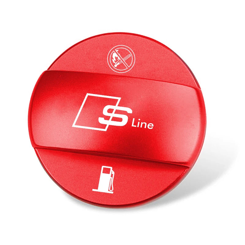 Aluminum Alloy Car Badge Fuel Tank Cap Decoration Cover For Audi A3 A1 A4 B9 A5 B7 Q5 Q3 Q2 8i TT Mk1 Mk2 S3 A7 S3 8V 8Y Q4 B9
