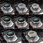 Shift Knob Decoration Metal Cover Car Console Button Sticker For Land Rover Discovery 2 3 4 Range Rover Freelander SV SVR Velar