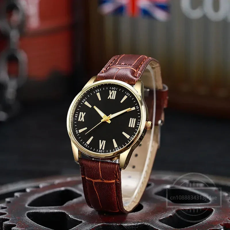 Luxury Minimalist Watch for Men Leather Ultra Thin Band Leather Man Business Wristwatches Casual Quartz Watches Reloj Hombre