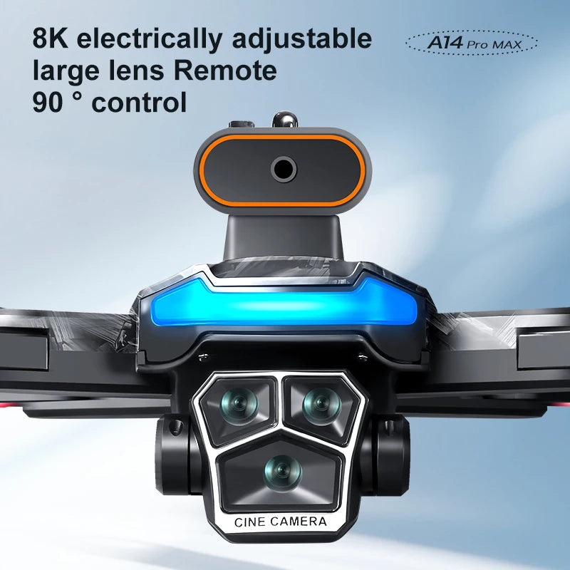 Xiaomi A14 Pro Max Drone aéreo 8K HD cámara Dual 5G WIFI GPS Motor sin escobillas flujo óptico evitación de obstáculos RC Drone 10000M