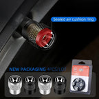 Car Tire Stem Valve Caps Aluminium Car Dustproof Caps Tire Wheel Stem Air Valve Caps For Honda Civic XR-V HR-V City Accord Jazz