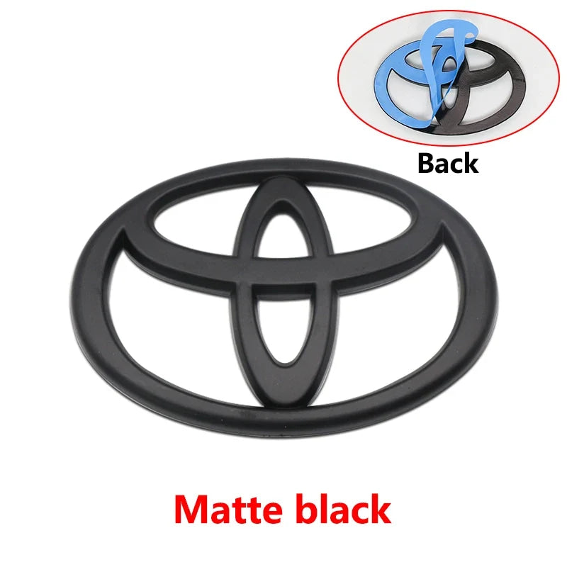 3D Car logo series Front Head Grill Hood Bonnet Emblem Rear Tail Bumper Trunk Badge For Toyota Corolla Camry RAV4 Hilux Yaris