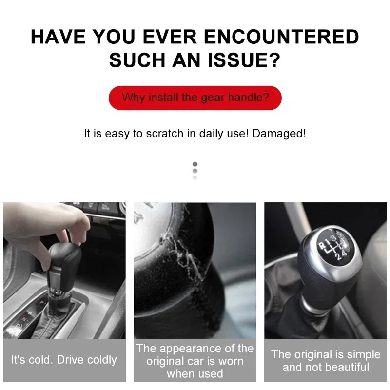 Fashion Car Decor Dust Proof Car Shift Knob Hoodie Handle Cover For Chevrolet Silverado Impala Malibu Equinox Cruze Camaro