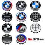 4Pcs 56MM 68MM Car Wheel Center Cap  Hub Covers For BMW M Logo E84 E83  X1 X2 X3 F48 G01 X4 X5 X6 Badge Auto Tuning Accessories