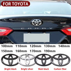 3D Car logo series Front Head Grill Hood Bonnet Emblem Rear Tail Bumper Trunk Badge For Toyota Corolla Camry RAV4 Hilux Yaris