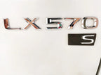For Lexus LX570 S Accessories 2008-2019 Car Rear Trunk Special Emblem Badge Sticker Letter Rear Emblem