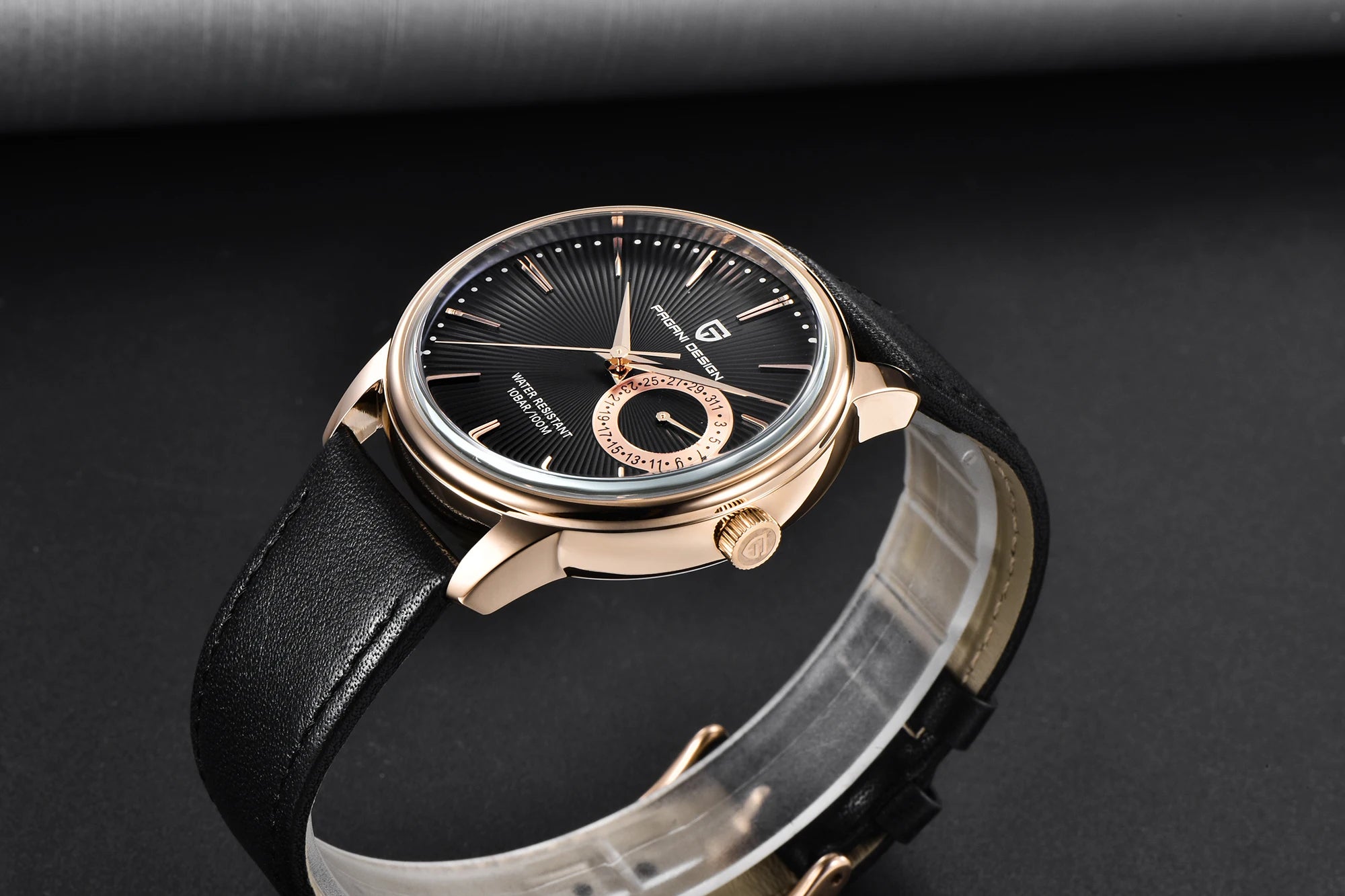 2026 Pagani Design Reloj Hombre PD1654 Quartz Watch Men 100M Water Resistant Leather Strap  Fashion Business Wristwatch reloj